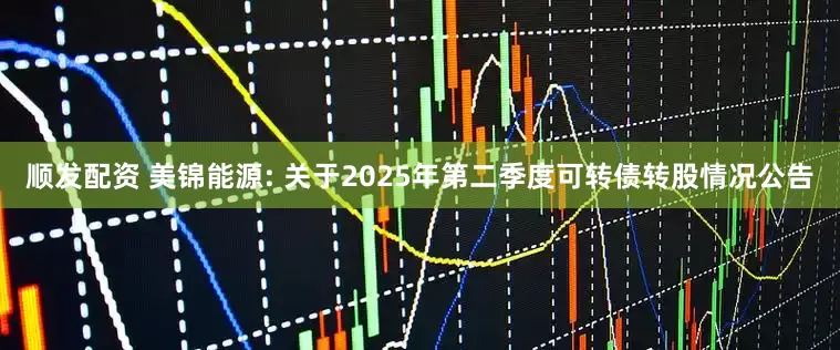 顺发配资 美锦能源: 关于2025年第二季度可转债转股情况公告